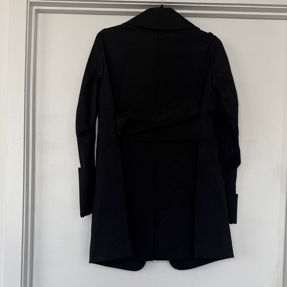 Celine Black Trench Coat for Women - Picture 4 of 7